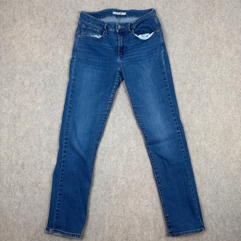 Levi's Classic Mid Rise Skinny Jeans Women 10 Blue Denim Medium Wash‎ Stretch